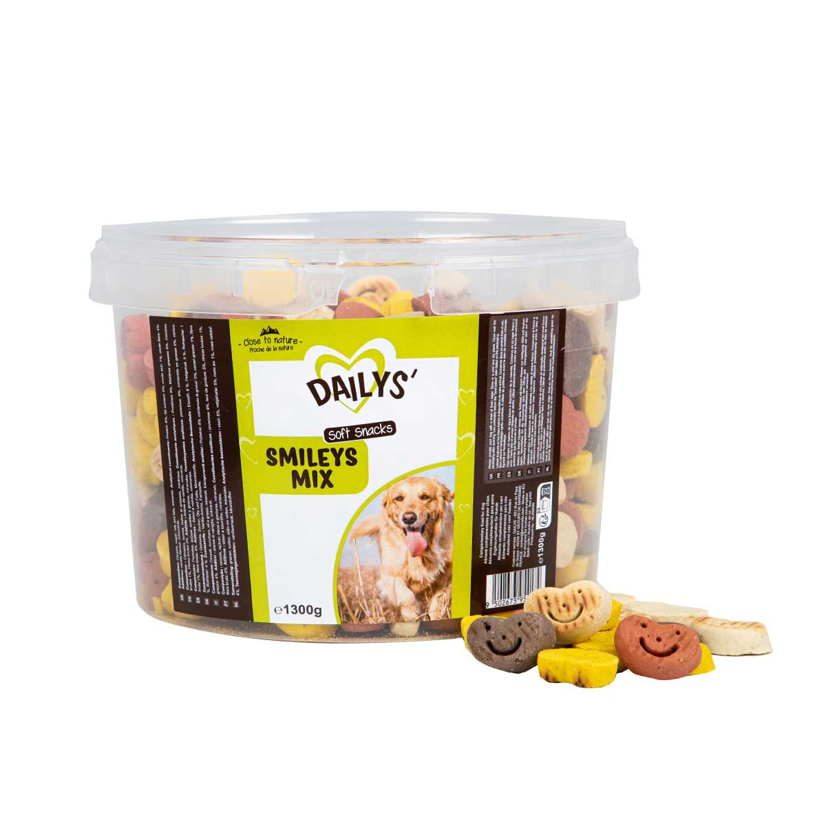 Biscoitos para cão de baunilha Smileys Mix DAILYS