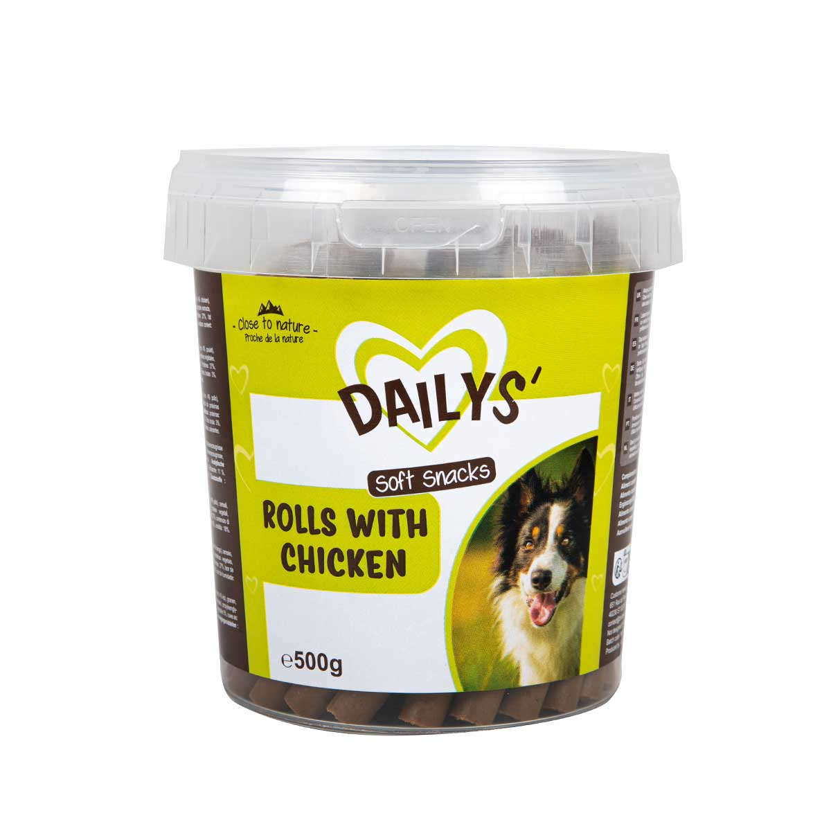 Dailys Kip Rolls voor honden