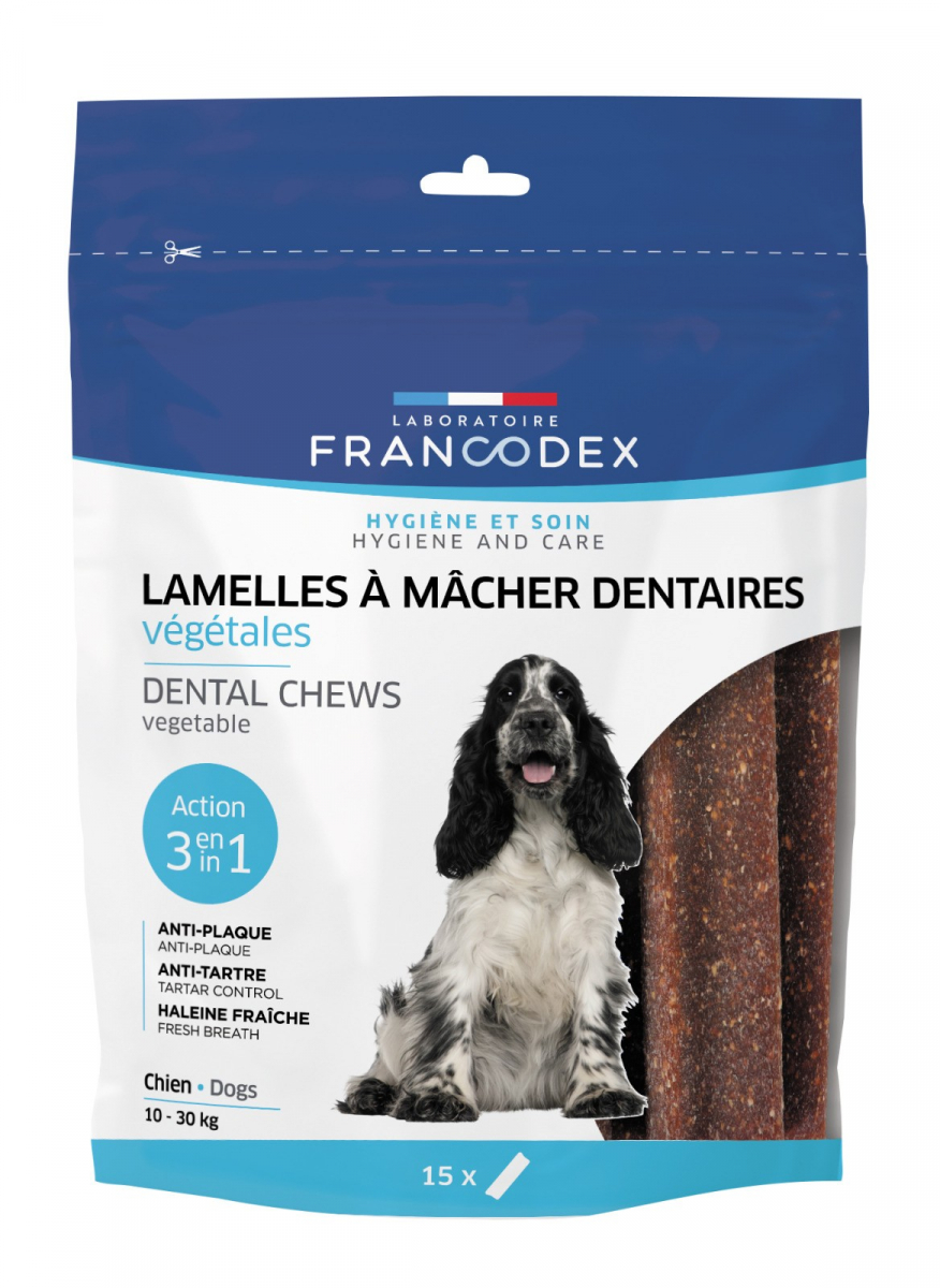 Francodex Lamelles à mâcher pour chien de 10 à 30 kg
