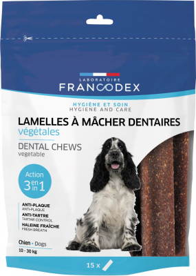 Francodex Lamelles à mâcher pour chien de 10 à 30 kg