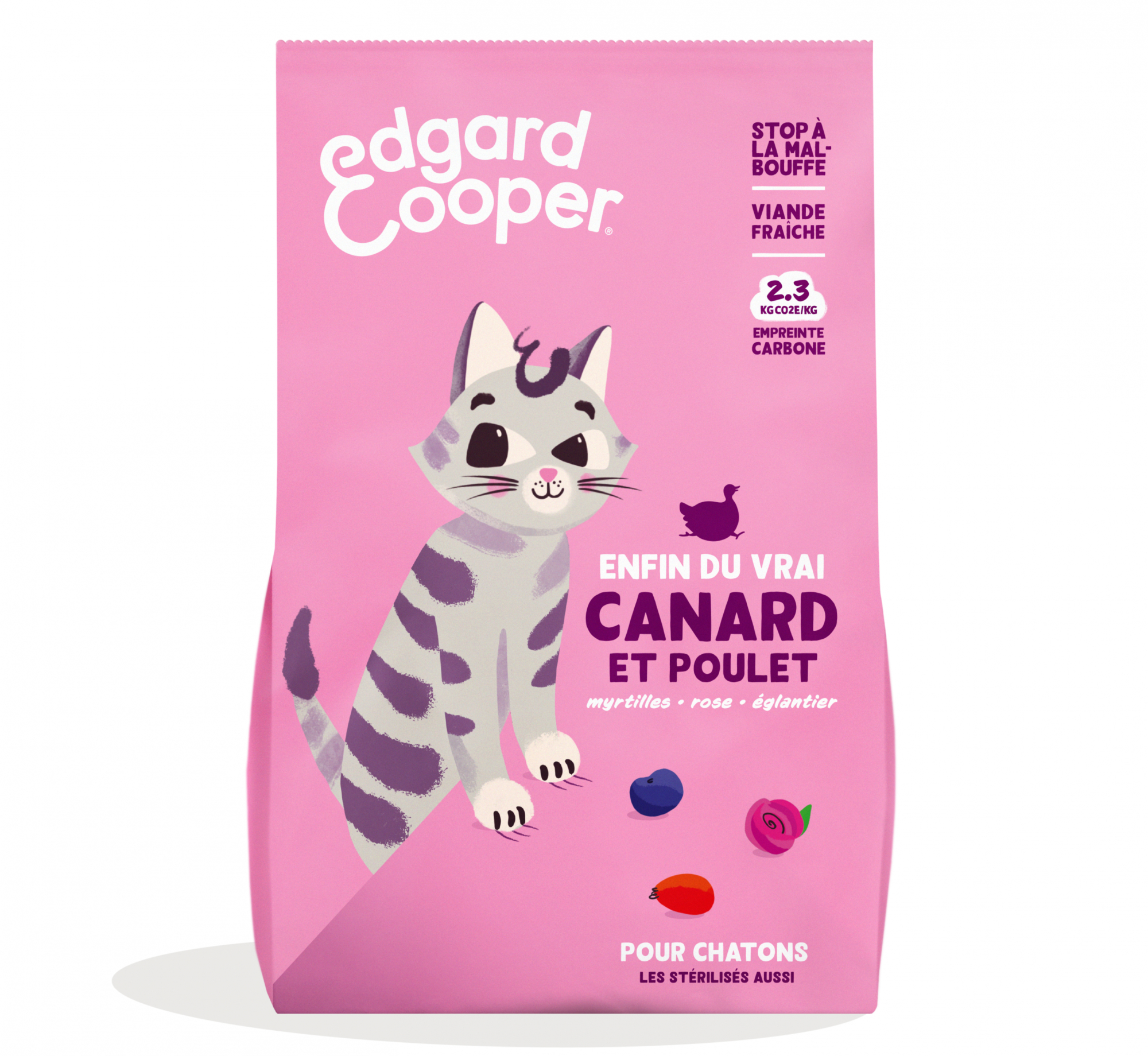 Edgard & Cooper Croquettes Canard et Poulet frais Sans Céréales pour Chaton