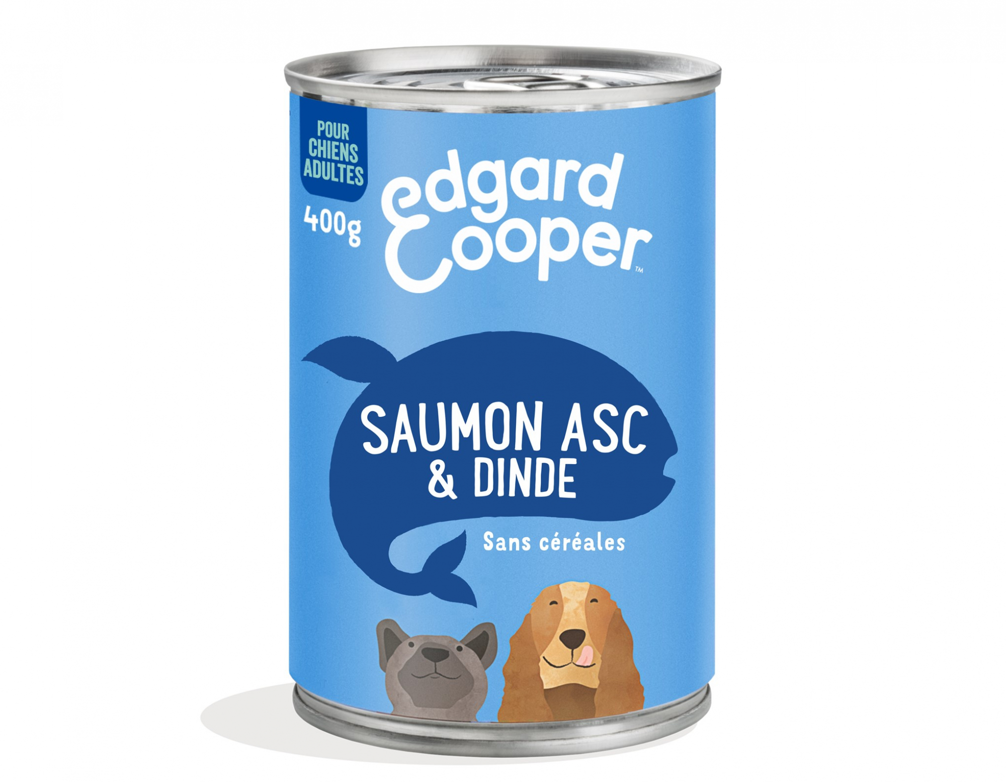 Edgard & Cooper Boîte Pâtée Saumon ASC et Dinde frais pour Chien Adulte