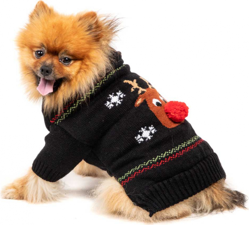 Weihnachtspullover mit Rentier für Hunde Zolia