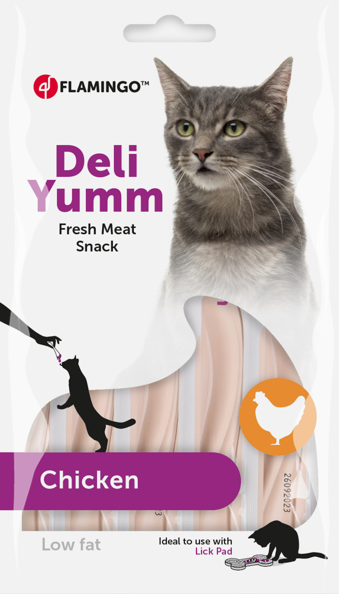 Friandise crémeuse en tube pour chat Deli Yumm
