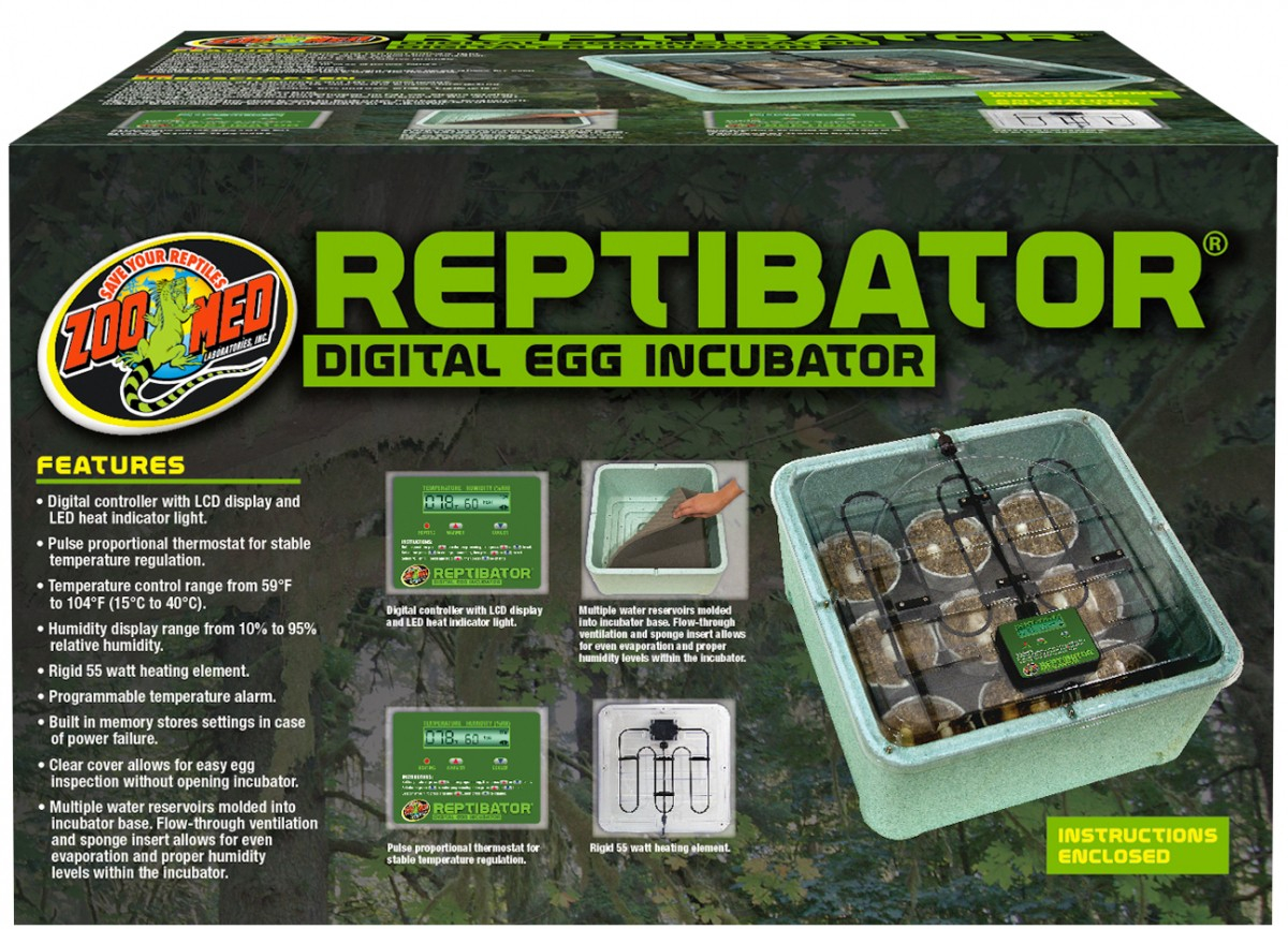Incubadora digital con control digital para huevos de reptiles