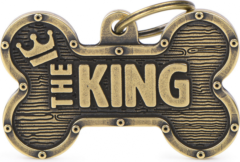 Médaille à graver Bronx os XXL the King doré
