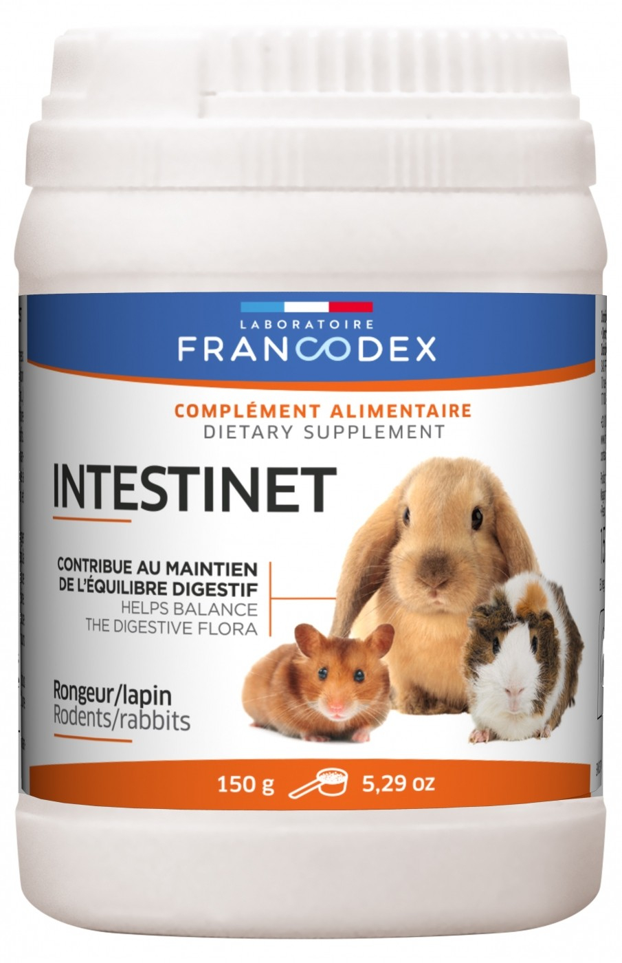 Francodex Complemento digestivo Intestinet 150g e 10g