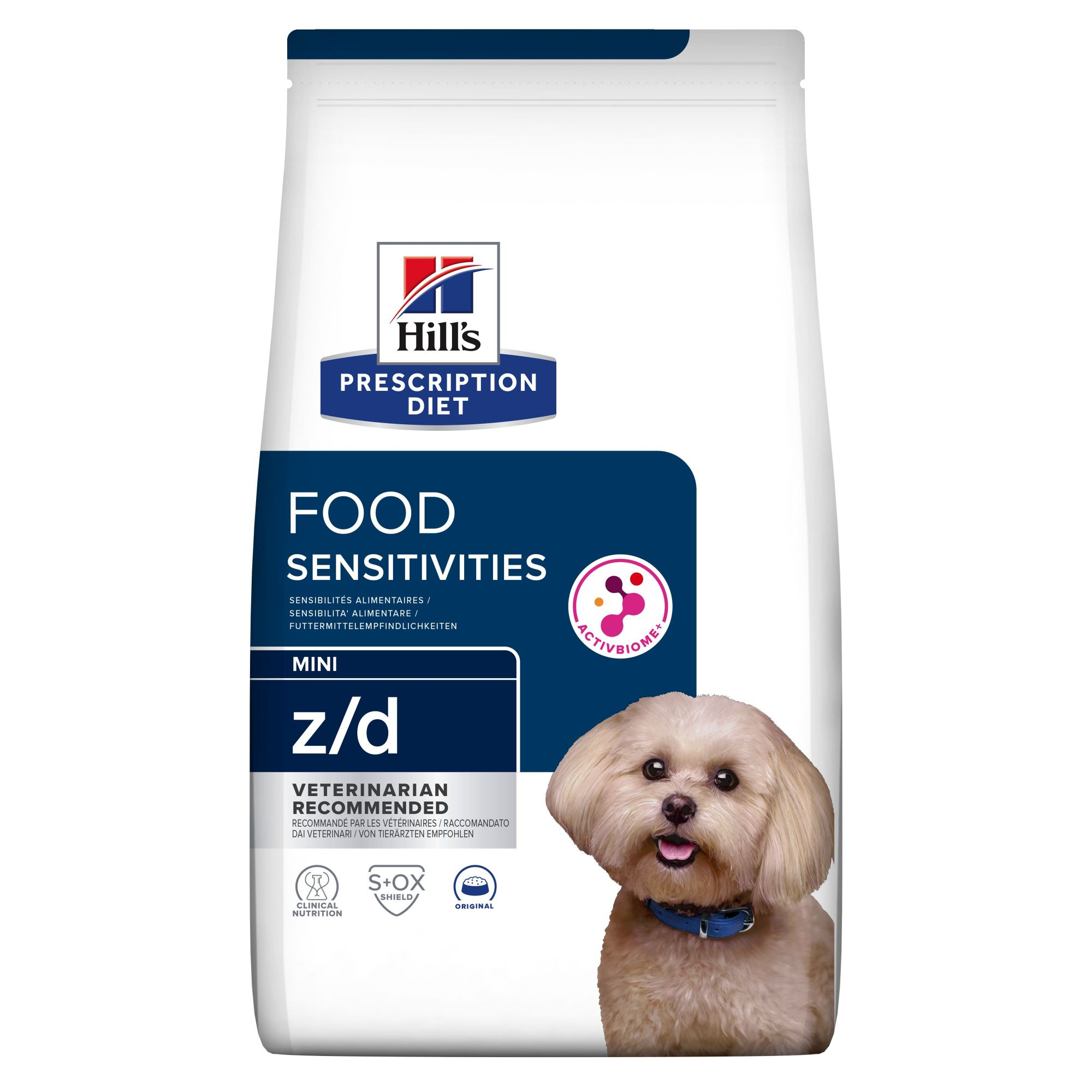 Hill's Prescription Diet z/d Sensibilità alimentare Mini crocchette per cani di piccola taglia