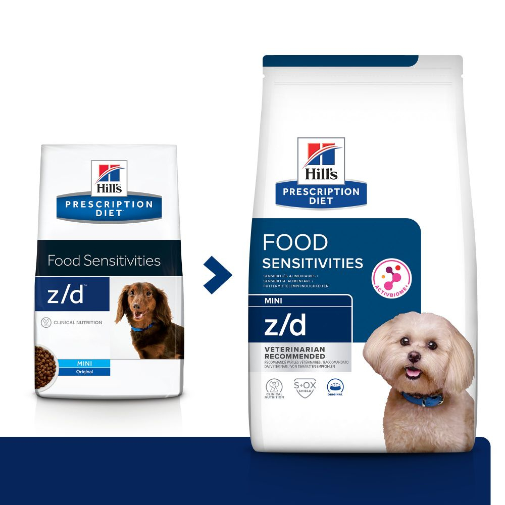 Hill's Prescription Diet z/d Sensibilità alimentare Mini crocchette per cani di piccola taglia