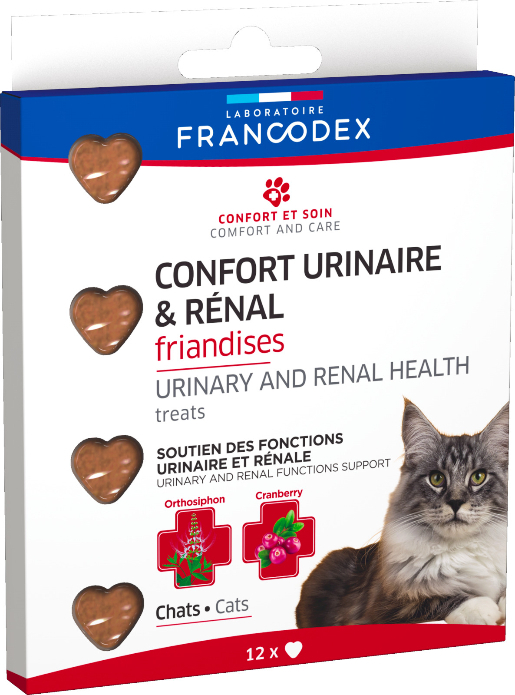 Francodex Friandises Confort Urinaire et Rénal pour chat