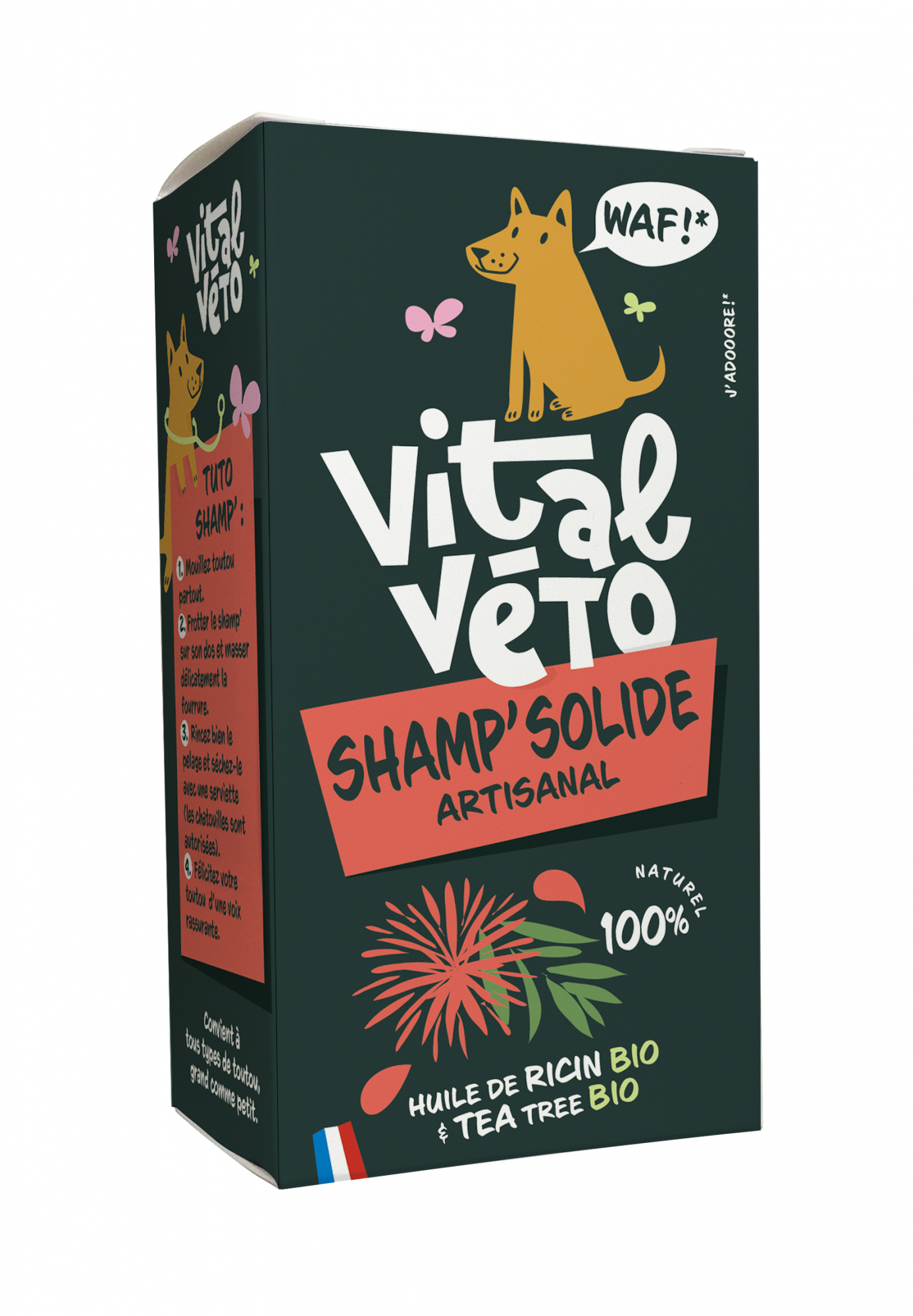 Vitalvéto shampoo Shamp' solide artisanal para cão