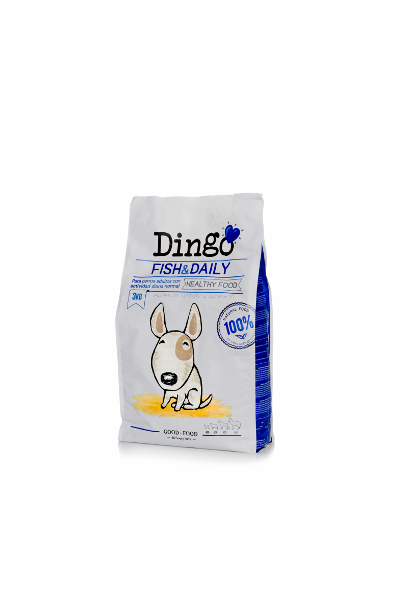 Les produits   Alimentation - Croquettes pour chien Fish&Daily  au poisson 12 kg DINGO