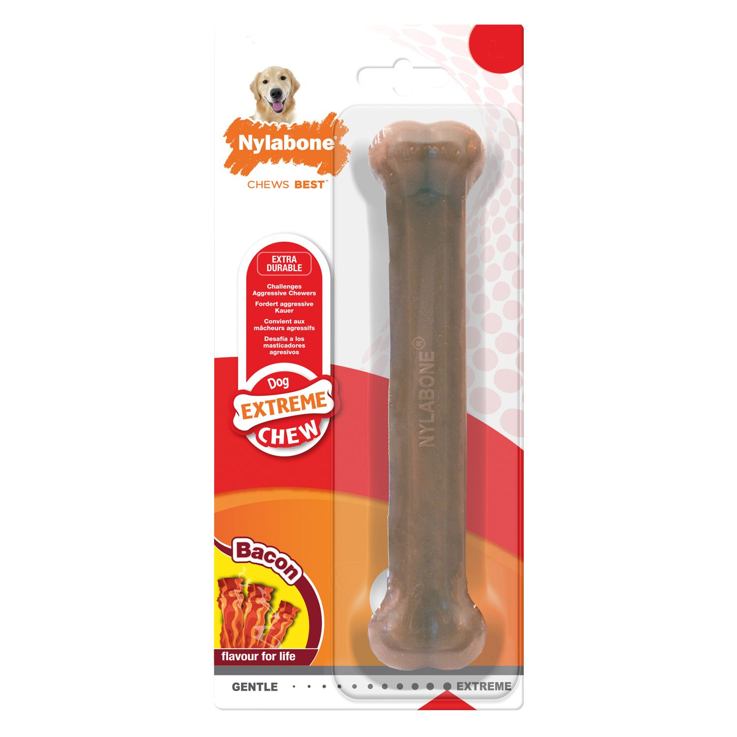 Nylabone Dog Extreme chew : sabor Bacon