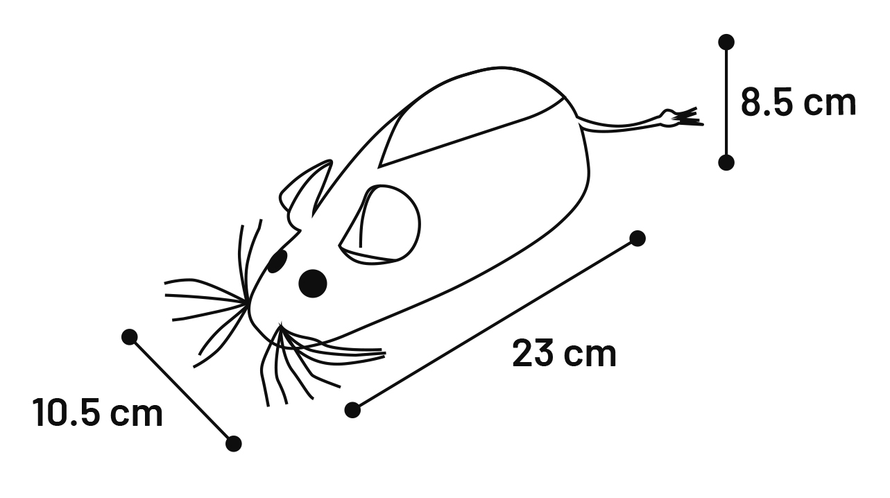 Griffoir souris Minoes - 23cm