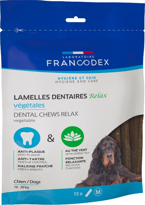 Francodex Lamelas Dentárias Relax Vegetal para cão