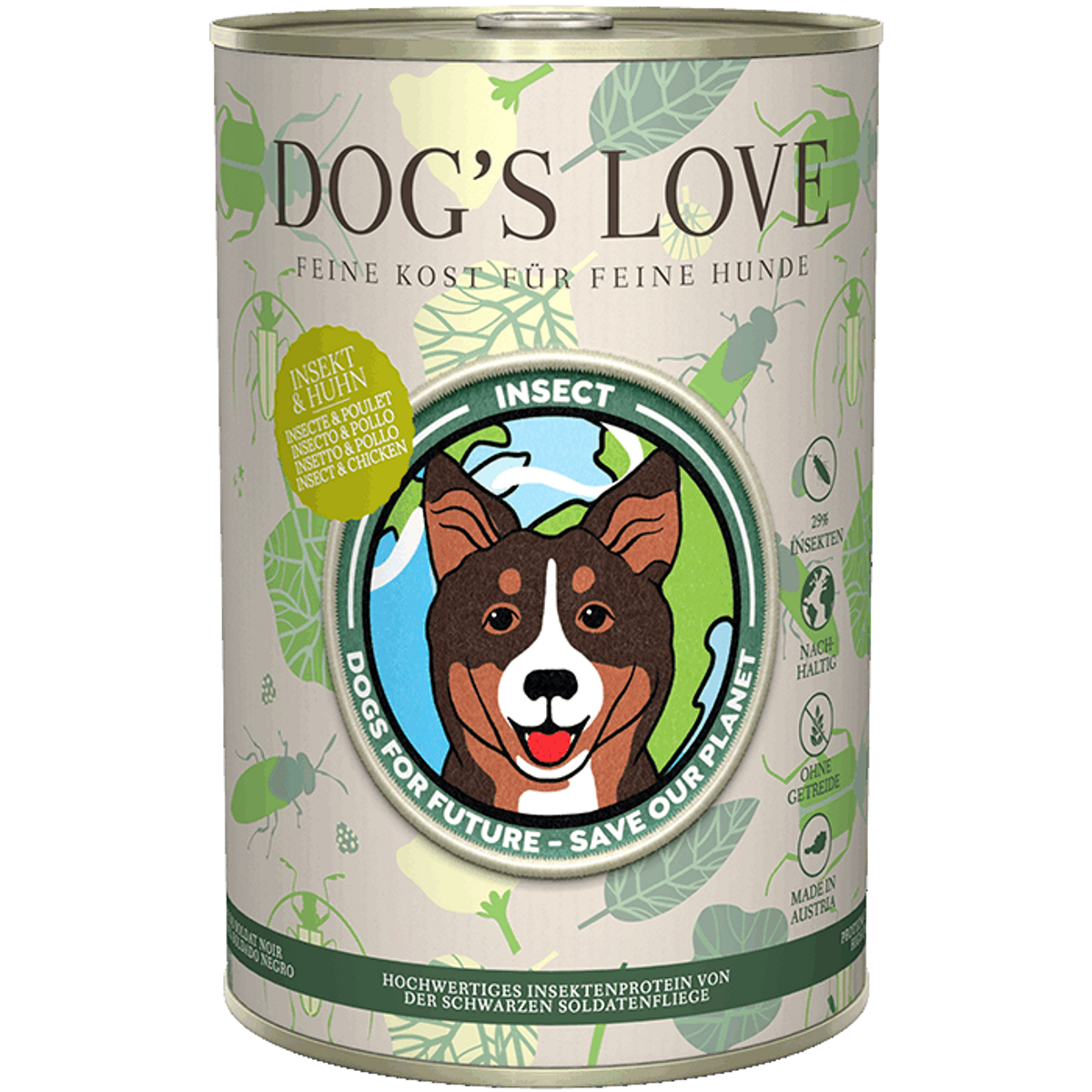 DOG'S LOVE Pâtée à base d'insecte pour chien