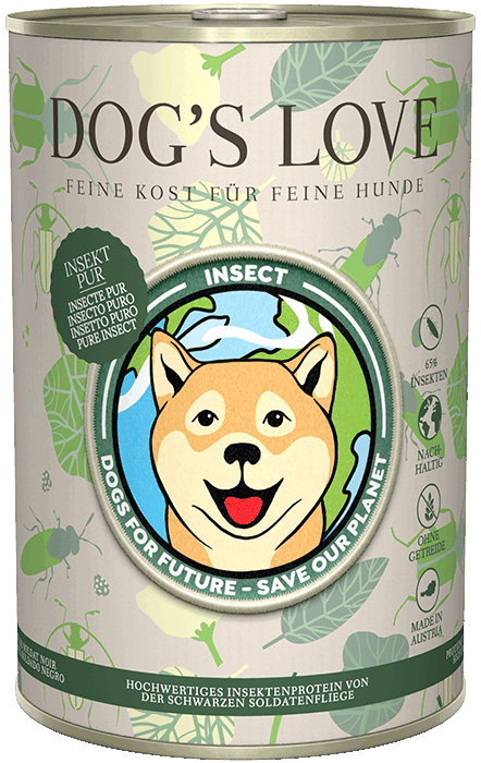 DOG'S LOVE Pâtée à base d'insecte pour chien