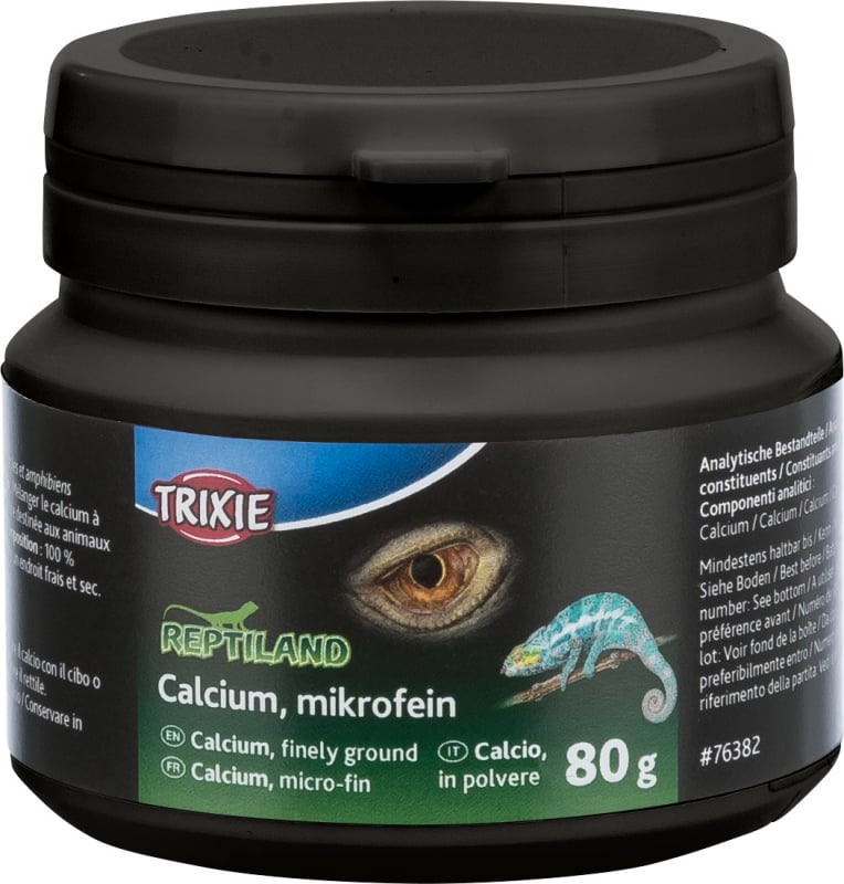 Calcium, micro-fin pour reptiles