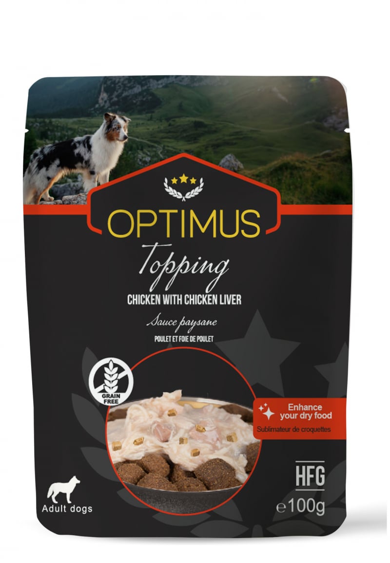 Topping Optimus pour chien - 3 recettes au choix