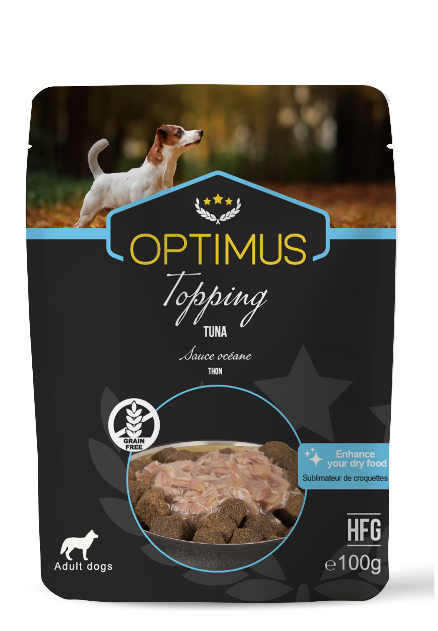 Topping Optimus pour chien - 3 recettes au choix