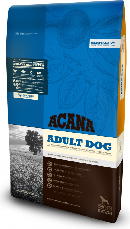 ACANA HERITAGE Adult Dog pour chiens adultes de toutes races