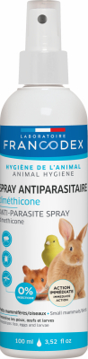 Francodex Spray Antiparasitaire Diméthicone Petit Mammifère & Oiseaux