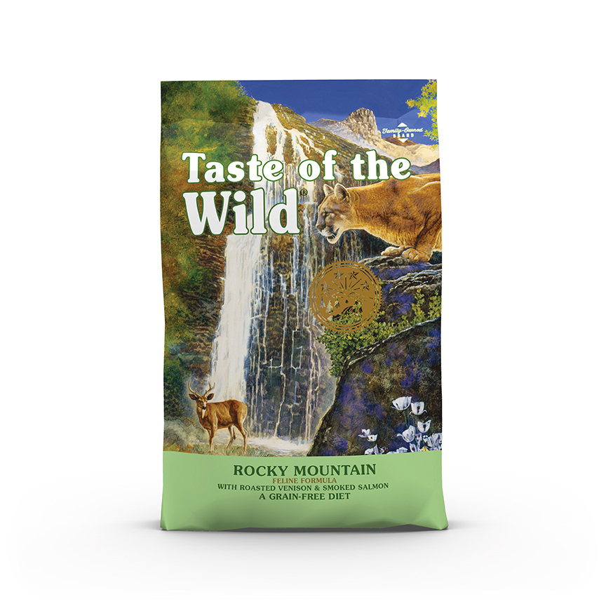 Pienso TASTE OF THE WILD Rocky Mountain Venado y Salmón sin cereales para gatos