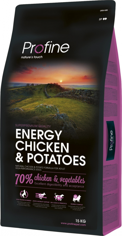 Profine Energy chicken & potatoes pour chiens actifs