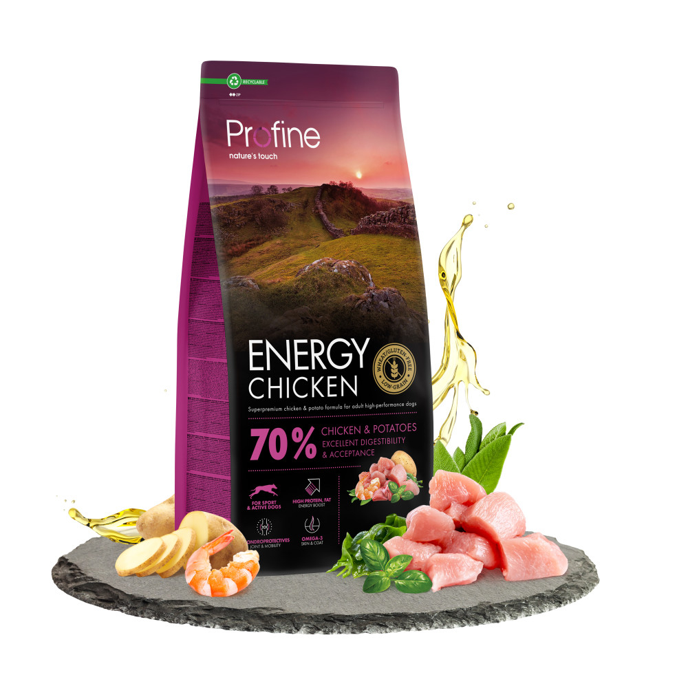 Profine Energy Huhn & Kartoffeln für aktive Hunde