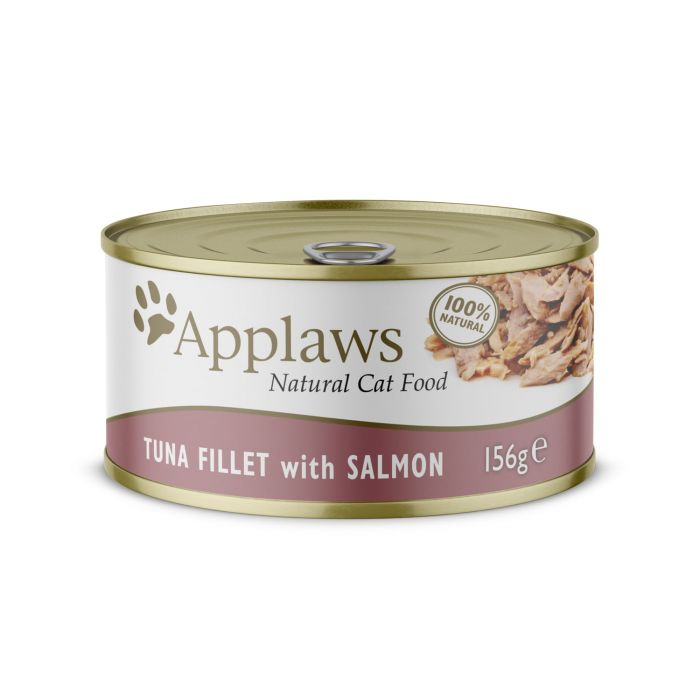 APPLAWS Filete de atún y salmón en caldo comida húmeda para gatos