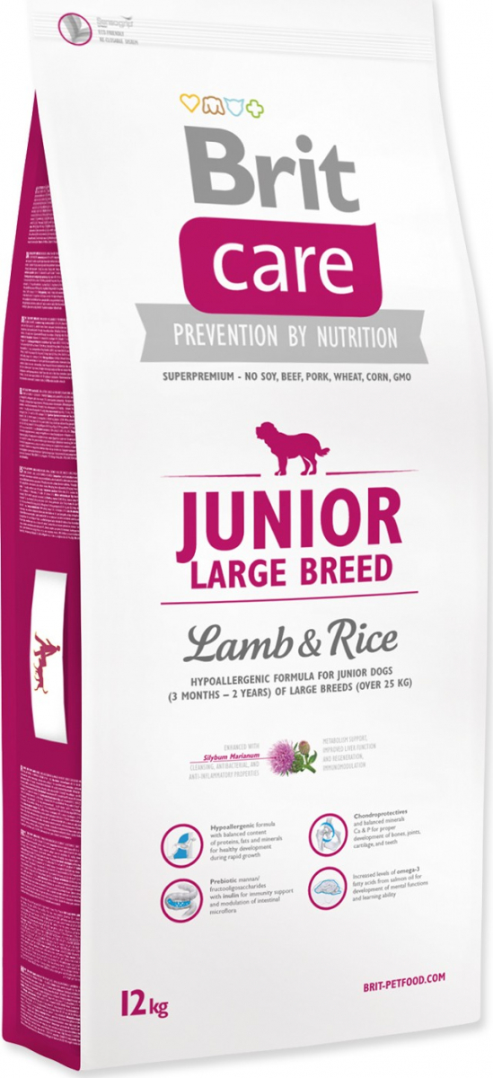 Continent Justitie combineren Brit Care Junior Large Breed Lamb and Rice