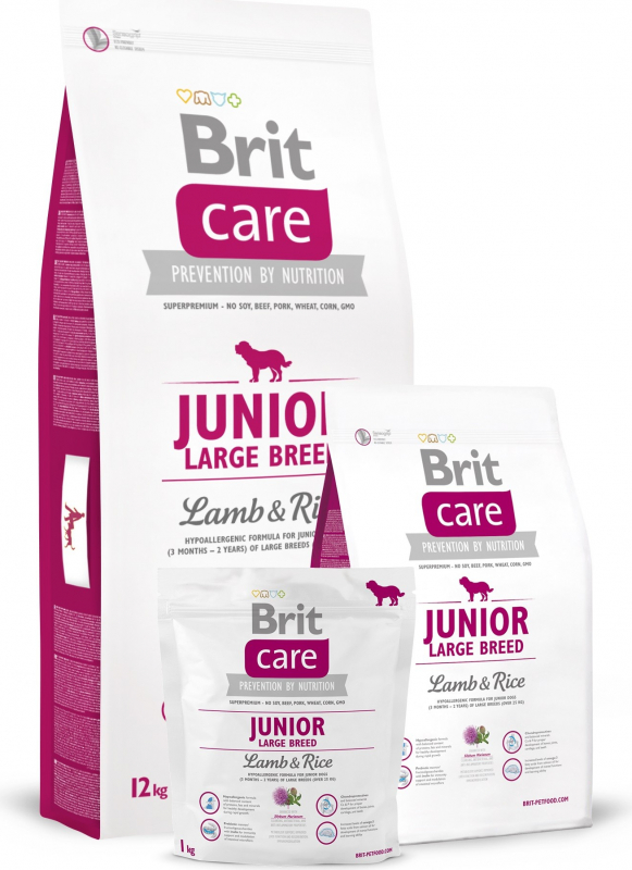 Brit Care Junior Large Breed Cordero y Arroz para cachorros de razas grandes
