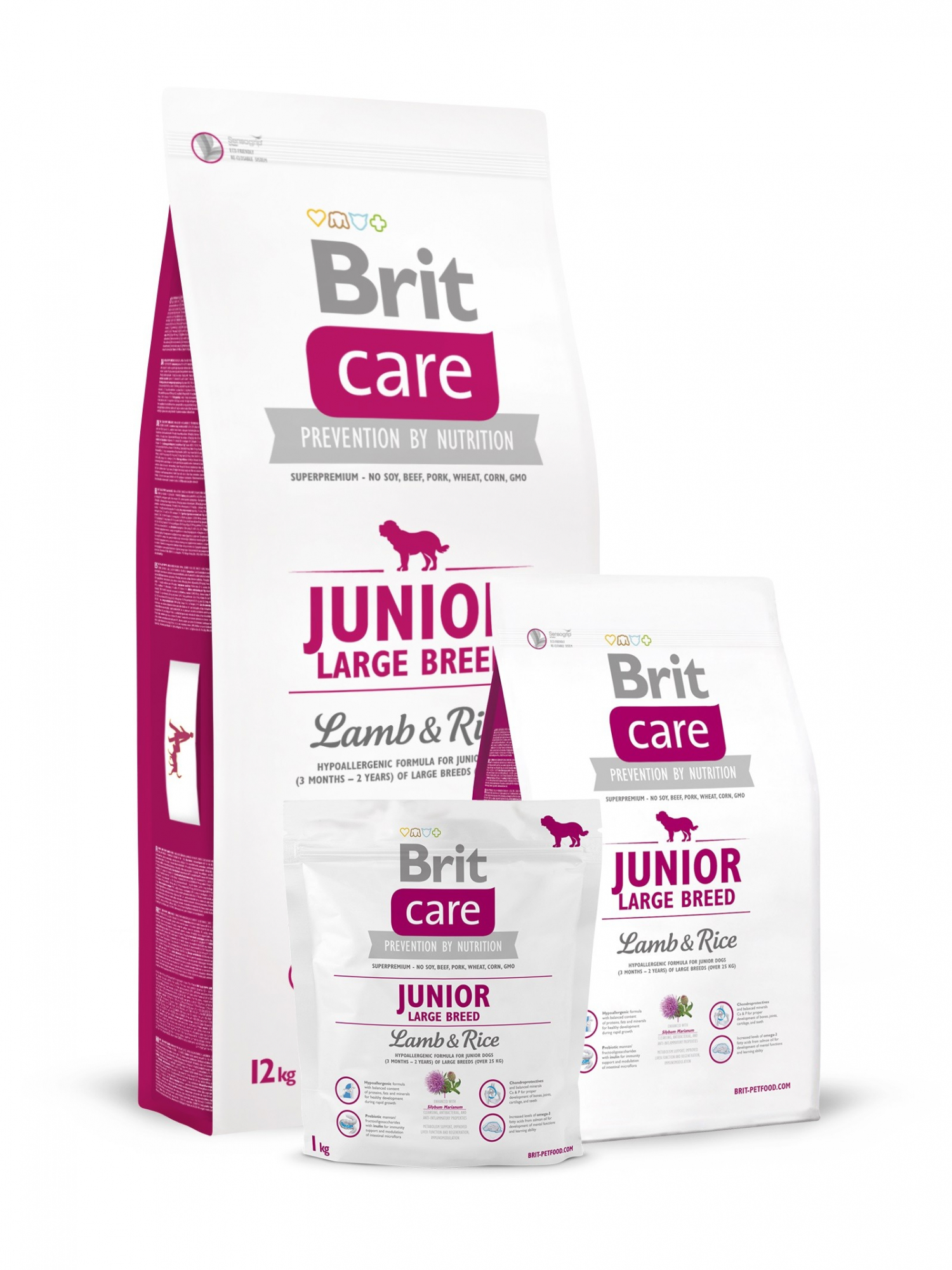 Brit Care Junior Large Breed Lamm & Reis für empfindliche Welpen großer Rassen