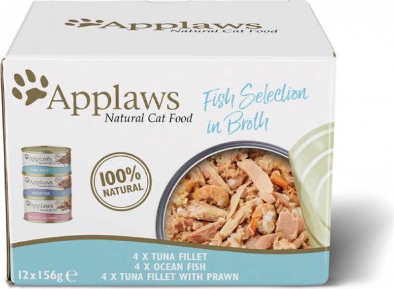 APPLAWS Selection Fisch für ausgewachsene Katzen – Multipack