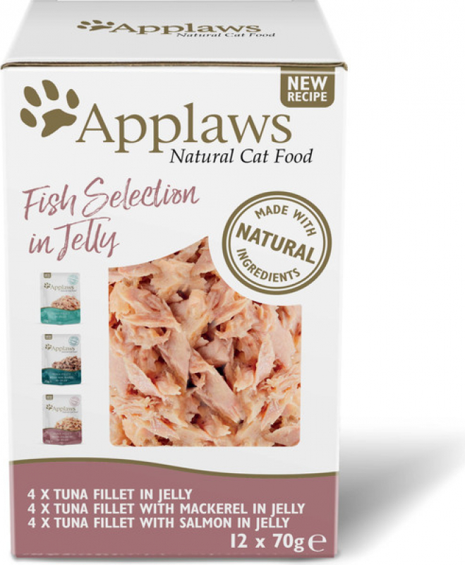 APPLAWS Selección de pescado en gelatina para gatos - multipack