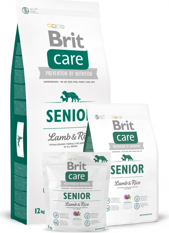 Brit Care Senior Agneau & Riz pour Chiens Seniors