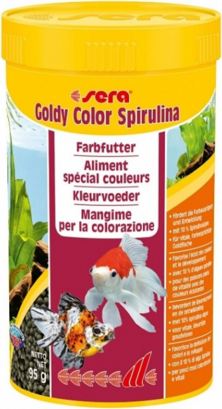 Granulés Goldy Color Spirulina pour les couleurs des poissons rouges