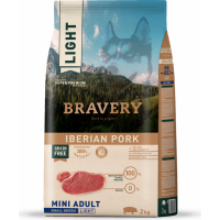 BRAVERY Adult Small Light Getreidefrei Iberian Pork ohne Getreide für kleine Hunde, sterilisiert
