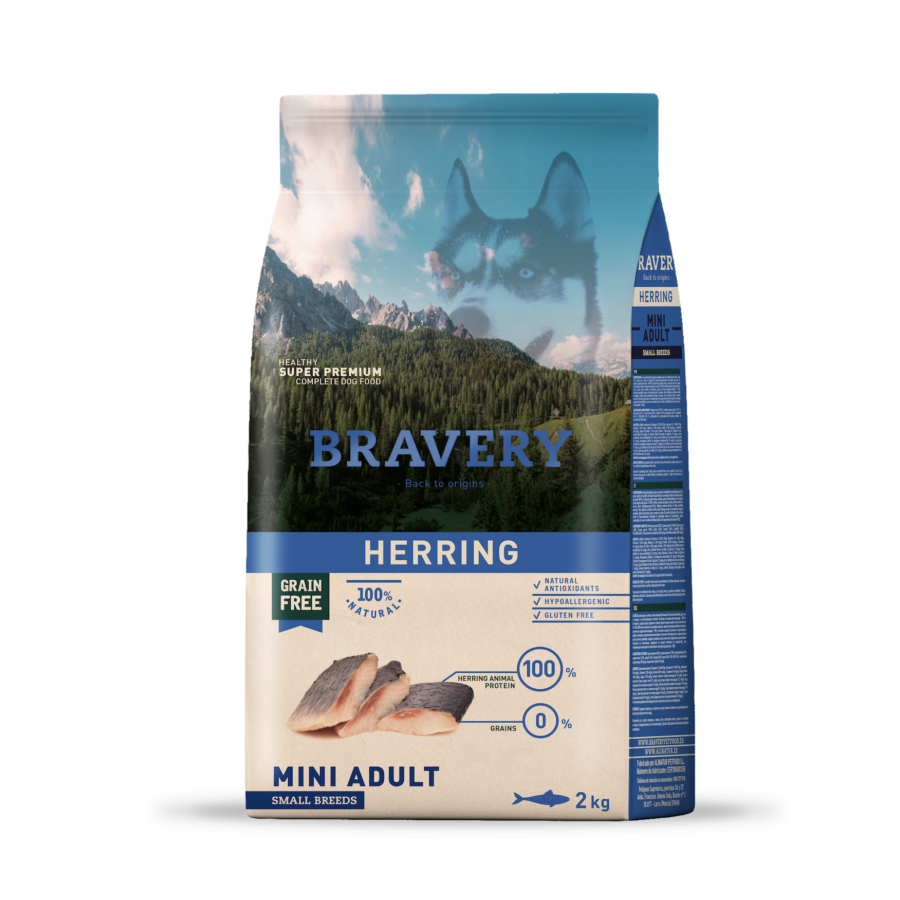 BRAVERY Adult Small Cereal Free Herring per cani di piccola taglia