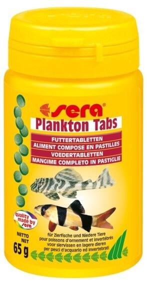 Pastilles Plankton Tabs pour poissons et invertébrés au plancton