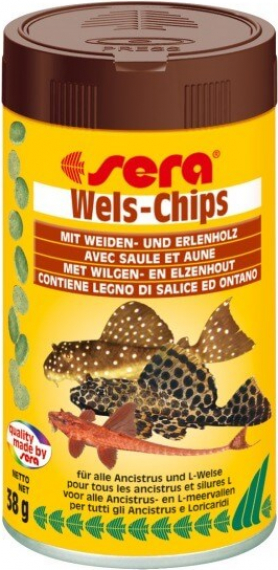 Aliments en chips Wels-Chips pour silures