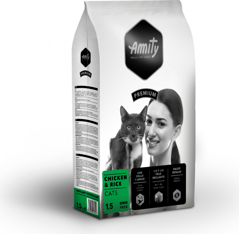 AMITY Premium Pollo e riso per gatti adulti