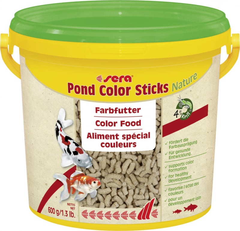 Sera Pond Color Sticks Nature Aliment spécial couleurs pour poissons de bassin