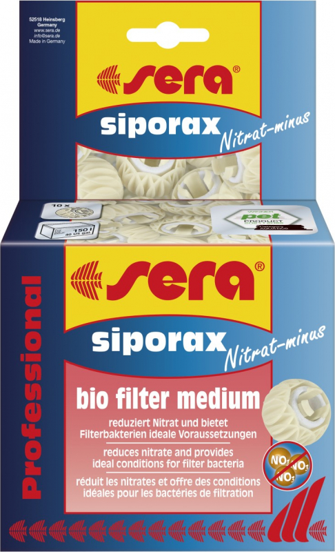 Sera Siporax Nitrat-minus Professional medio de filtrado biológico de los nitratos