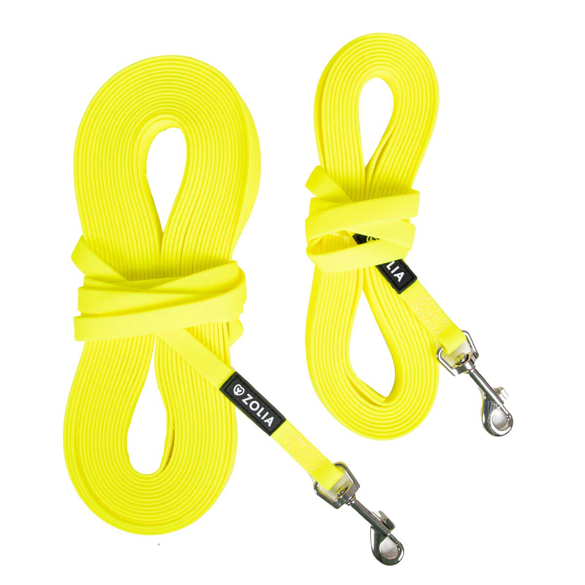 Guinzaglio giallo fluorescente per cani da traccia - 5 e 10 metri