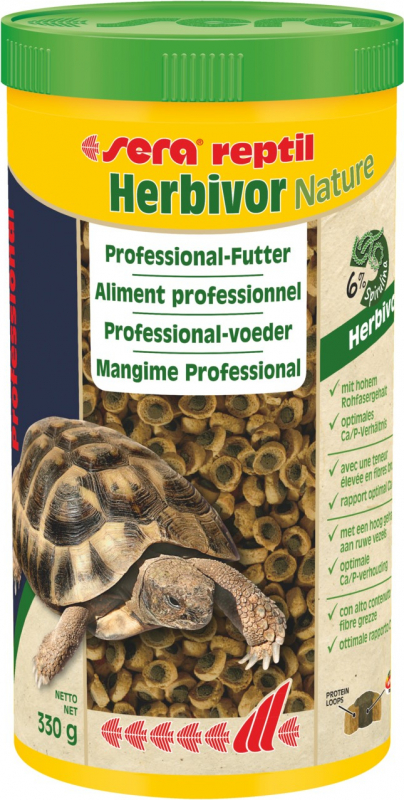 Sera Reptil Nature Herbivor Professional Aliment pour reptiles herbivores