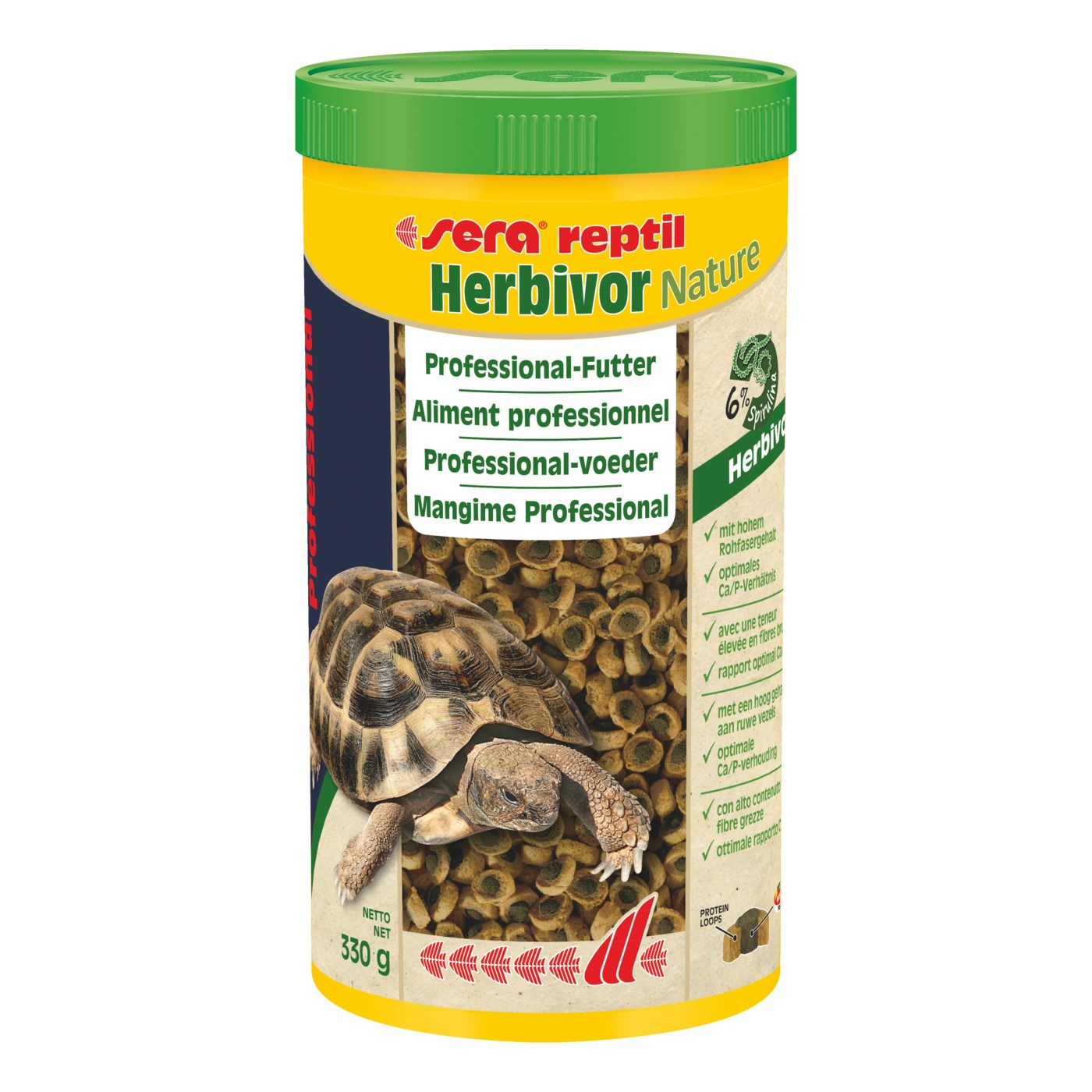Alimentação para réptil herbívoro Sera Reptil Profissional