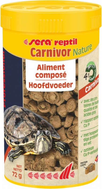 Sera Reptil Professional Carnivor Nature alimento para tortugas acuáticas