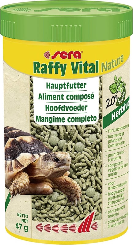 Sera Raffy Vital Aliment complet pour tortues terrestres et reptiles herbivores