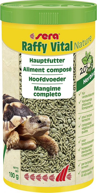 Sera Raffy Vital alimento para tortugas terrestres y reptiles hervíboros
